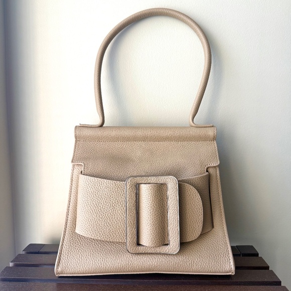 Boyy Karl 24 Soft Leather Satchel Bag Trench Beige $1700 - Picture 1 of 10